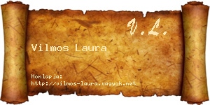 Vilmos Laura névjegykártya